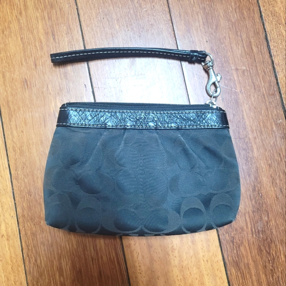 Coach Monogram Wristlet